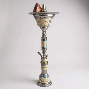 Khalil Mamoon decorative base silver hookah