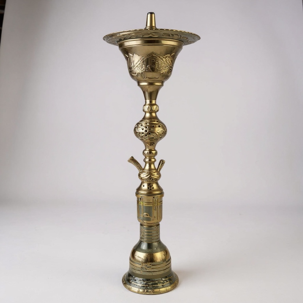 Khalil Mamoon traditional gold Egyptian hookah