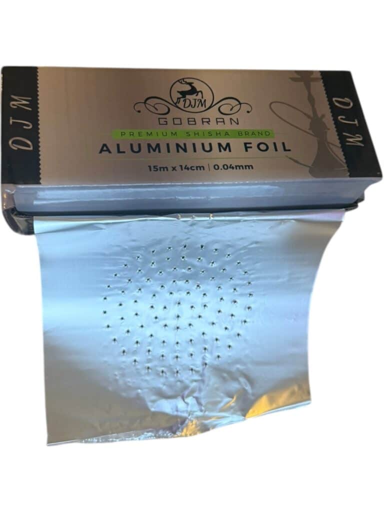 Pre-punched shisha foil roll heavy duty aluminium for hookah bowls
