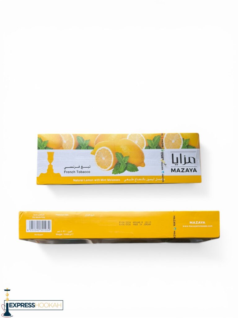 Mazaya Lemon with Mint Molasses 500g carton 10x50g packs