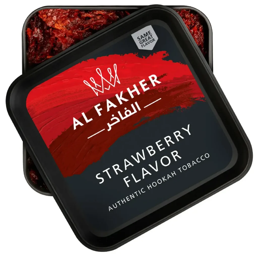 Al Fakher Strawberry shisha flavour available in 50g, 250g, 500g and 1kg sizes